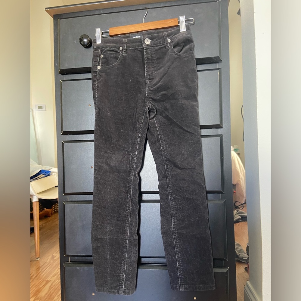HUDSON‎ JEANS Kids black corduroy pants size 10 with adjustable waist